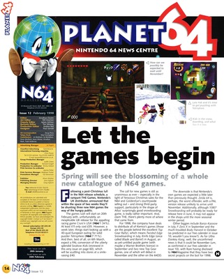 N64 Magazine #012 - Page 14
